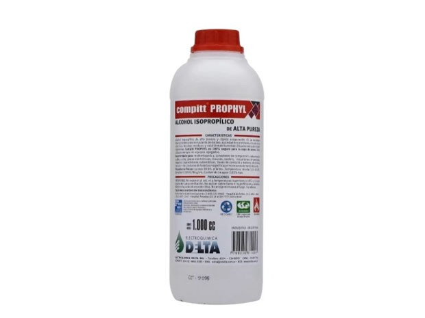 &u+ ALCOHOL ISOPROPILICO ALTA PUREZA X 1 LTS DELTA